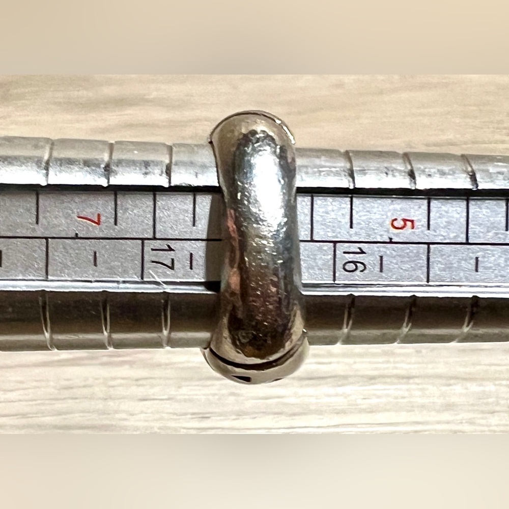 Vintage Designer John Atencio Sterling Silver & 18K Gold Peridot Ring, Size 6 - Picture 11 of 11